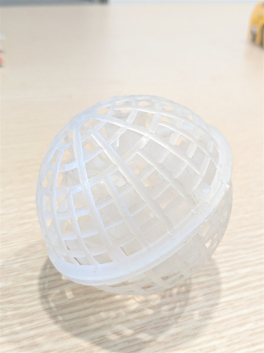 Spherical microbiological substrate