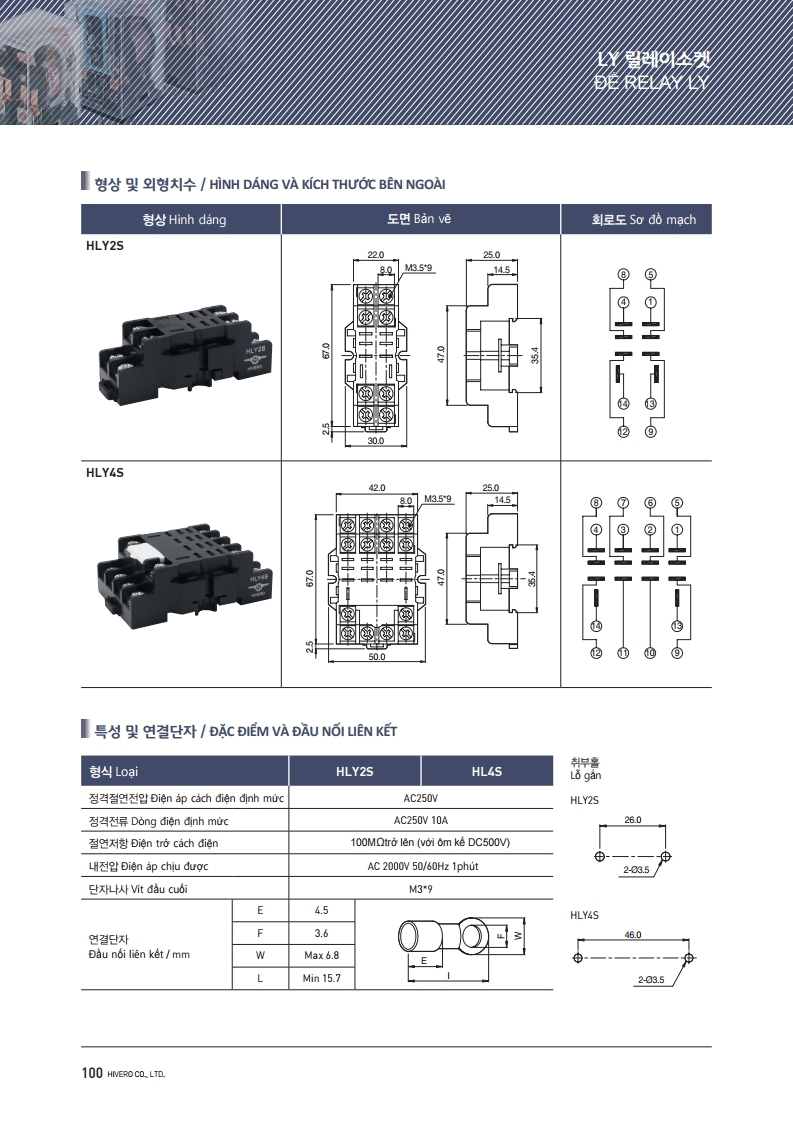 ĐẾ RELAY HLY2S