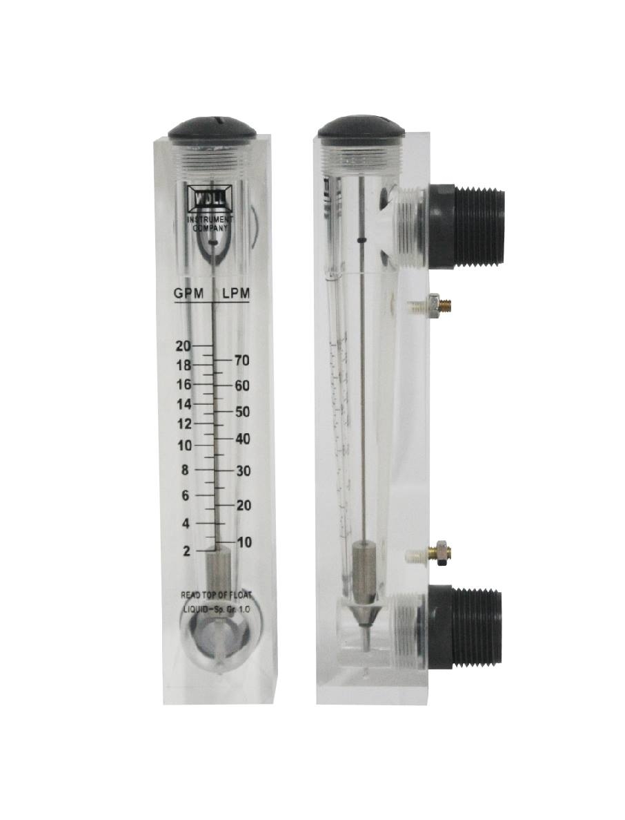 Lưu lượng kế LZM-40 lắp trên bảng điều khiển