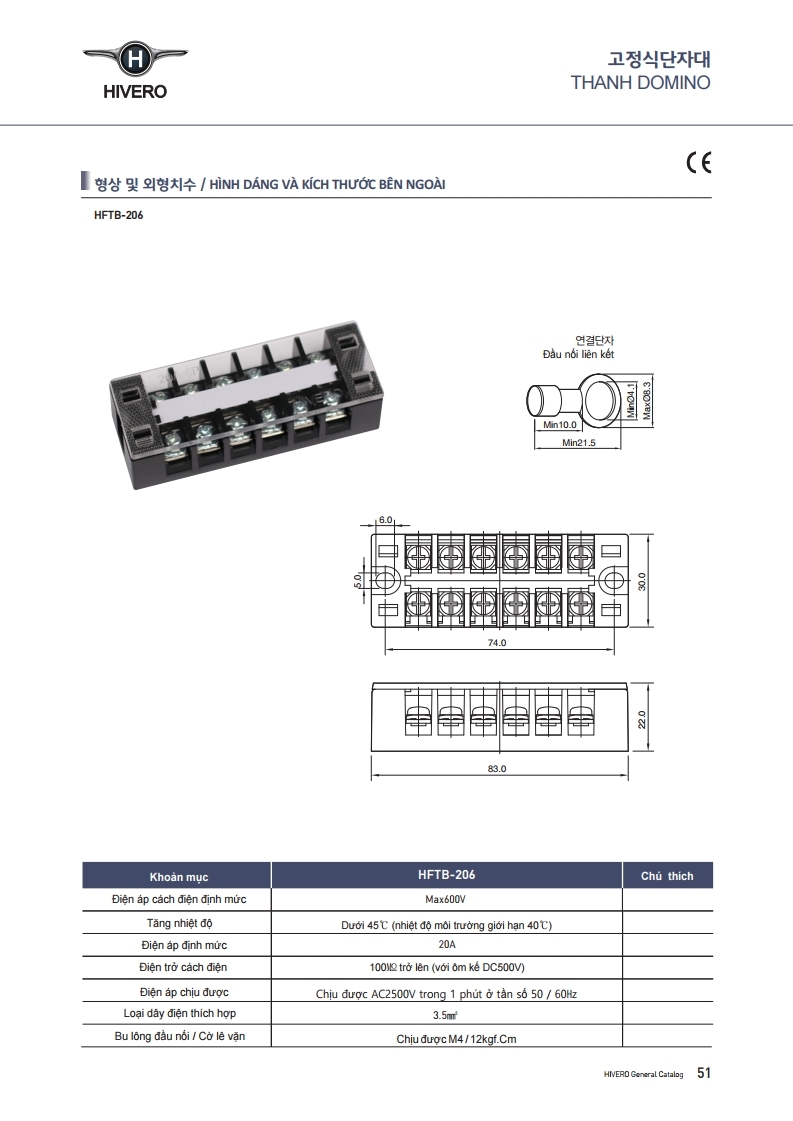 THANH DOMINO HFTB-206