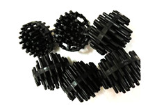 Microbial plastic balls - hemp substrate