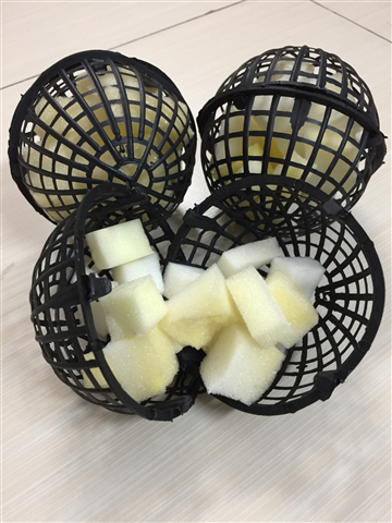 Spherical microbiological substrate