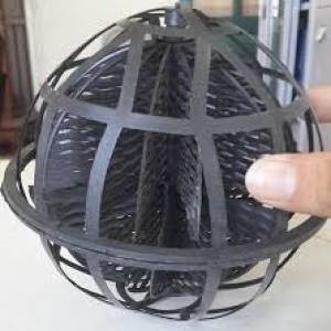 Spherical microbiological mattress